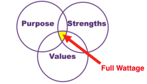 Purpose Strengths Values Circles #fullwattage